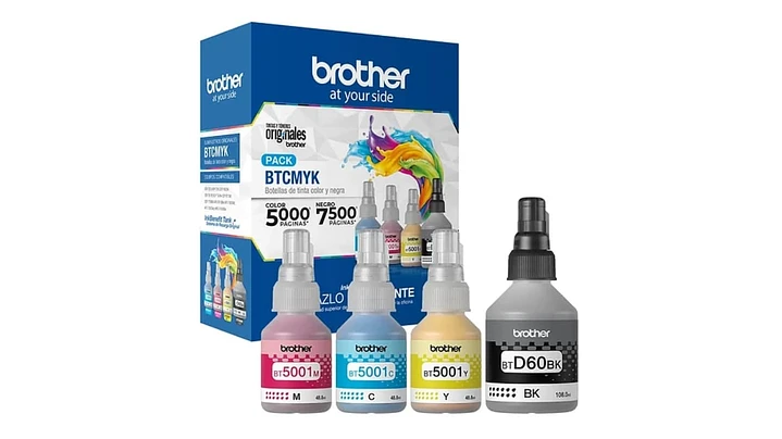 PACK 4 COLORES BROTHER BTCMYK BT-D60/BT5001