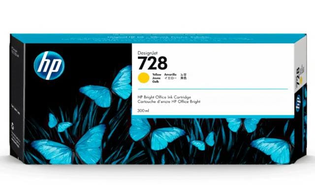 TINTA HP 728 YELLOW 300 ML ORIGINAL