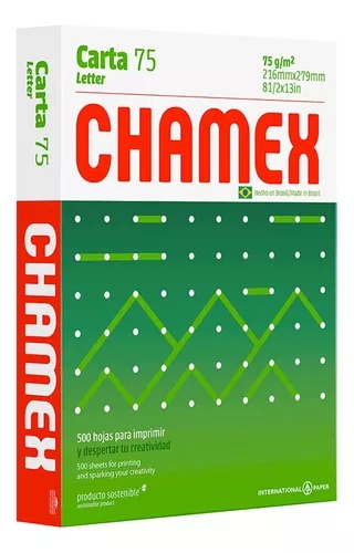 RESMA DE PAPEL CARTA CHAMEX
