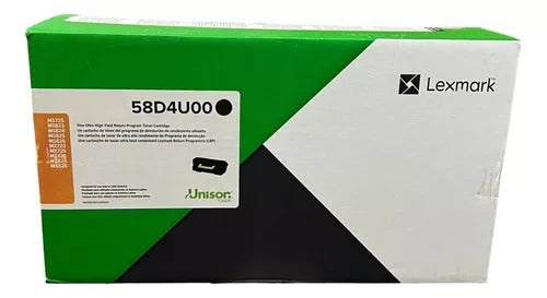 TONER LEXMARK 58D4U00 NEGRO
