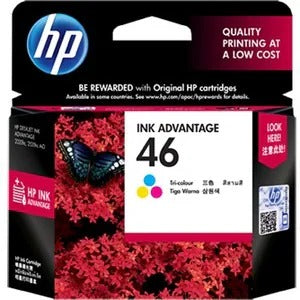 CARTUCHO HP 46 14ML TRICOLOR (C-Y-M) ORIGINAL
