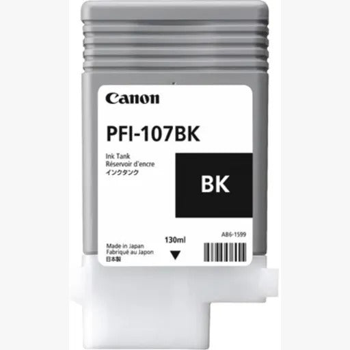 CARTUCHO CANON PFI-107BK 130ML NEGRO ORIGINAL