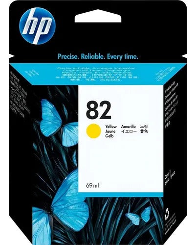 TINTA HP 82 AMARILLO ORIGINAL C4913A