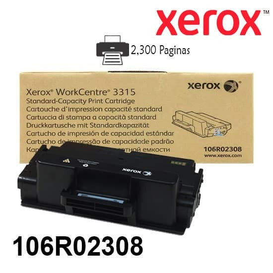 TONER XEROX 3315 ORIGINAL NEGRO