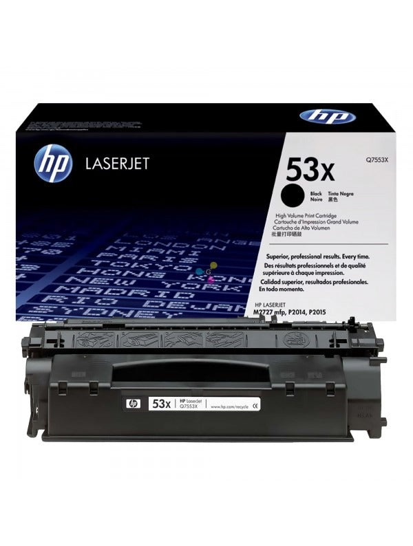 TONER HP Q7553X 53X NEGRO 7.000 ORIGINAL