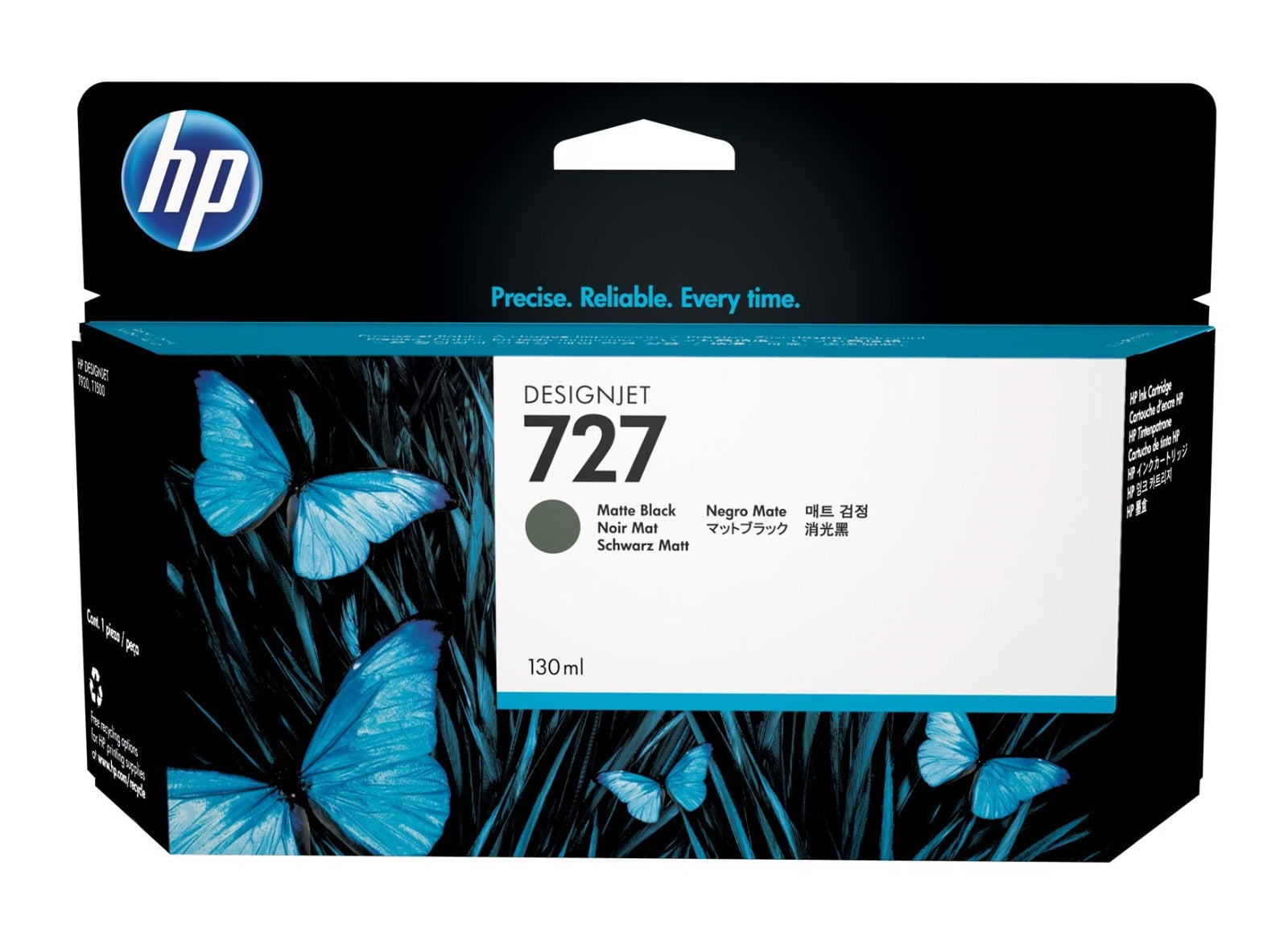 CARTUCHO TINTA HP 727 MATTE BLACK 130ML ORIGINAL
