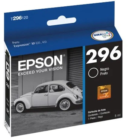 CARTUCHO EPSON 296 5ML NEGRO ORIGINAL