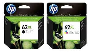 PACK TINTAS HP 62XL C2P07AL C2P05AL