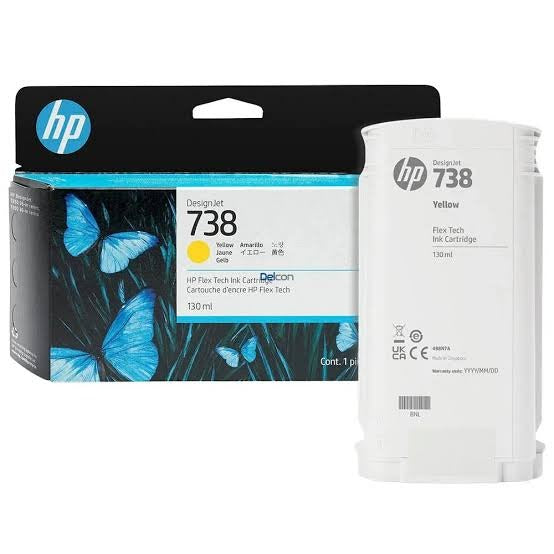 TINTA HP 738 130ML ORIGINAL AMARILLO 498N7A