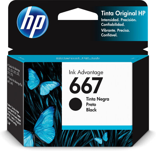 CARTUCHO HP 667 2ML NEGRO ORIGINAL