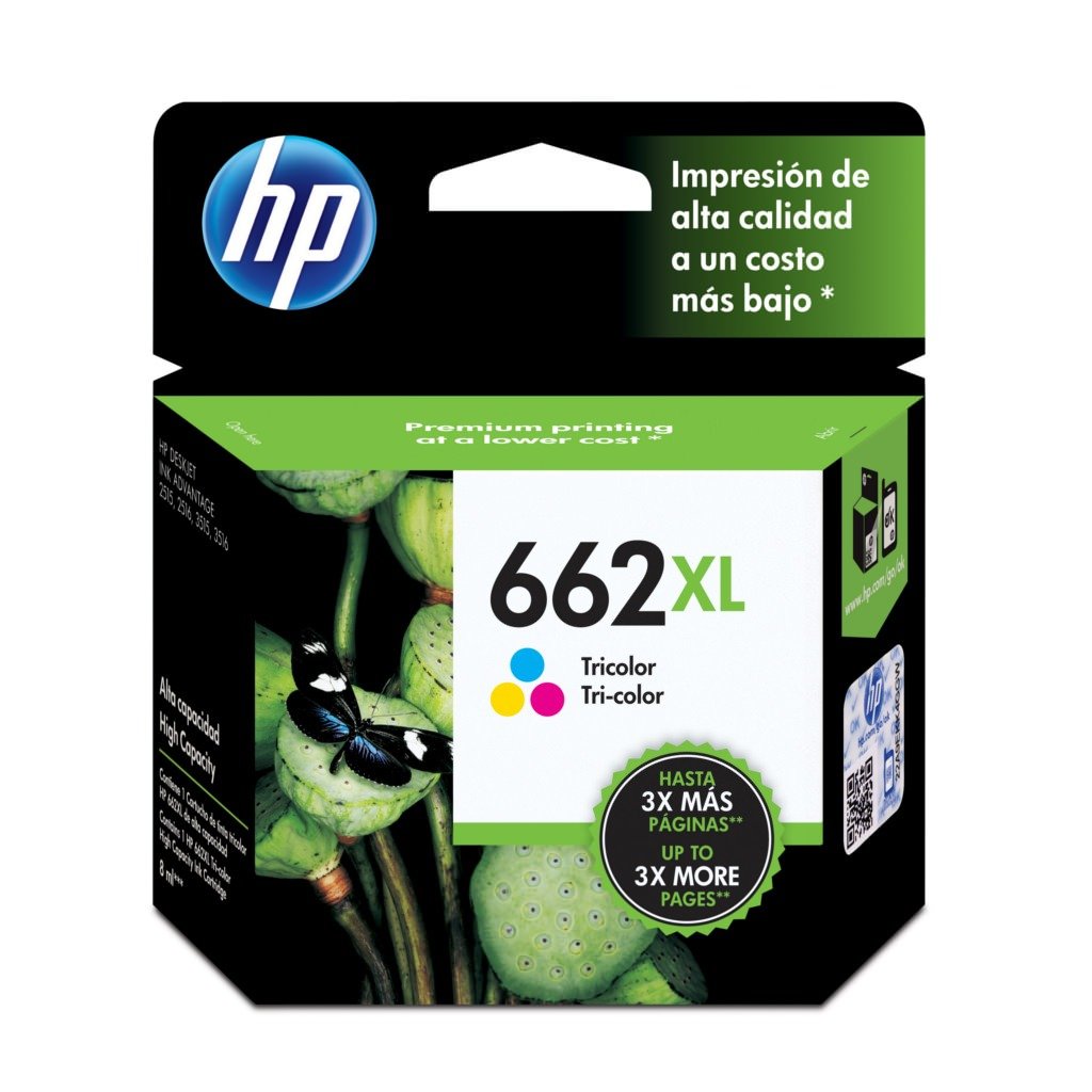 CARTUCHO HP 662XL 7ML TRICOLOR ORIGINAL