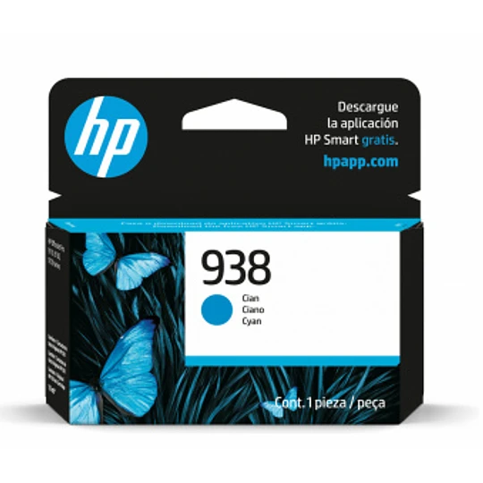 CARTUCHO HP 938 10ML NORMAL CYAN ORIGINAL