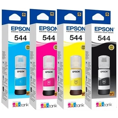 Epson Pack 4 Tintas T544 Negro y Colores T544120 T544220 T544320 T544420 ORIGINAL
