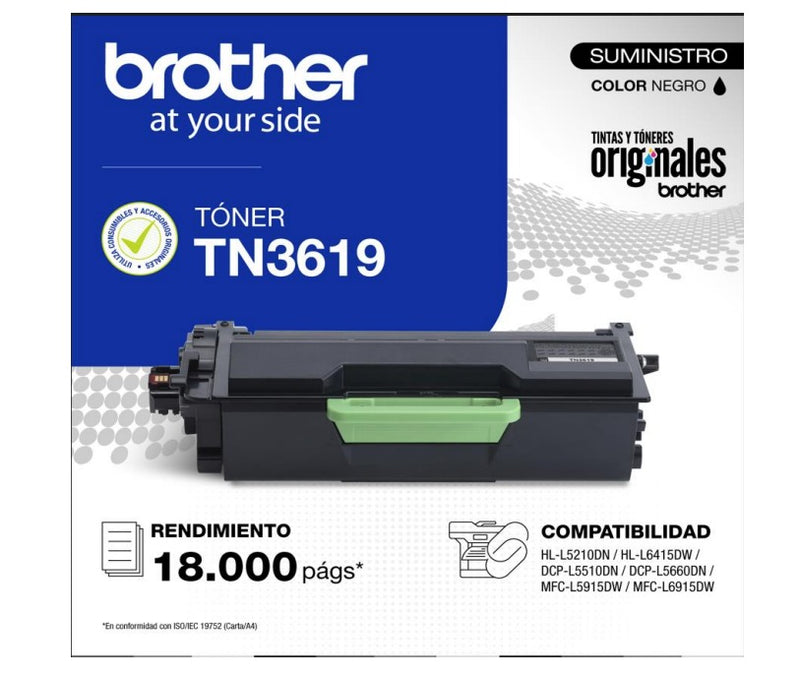 TONER BROTHER TN-3619 ORIGINAL NEGRO