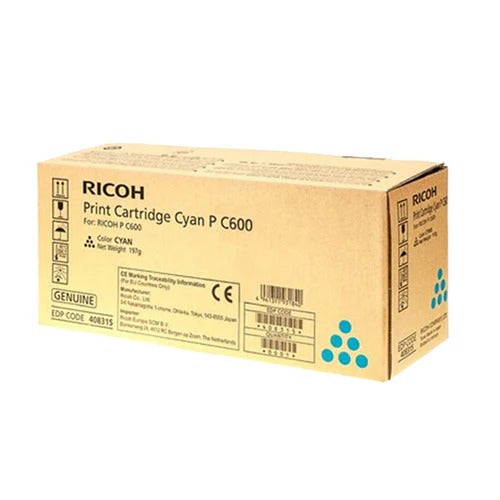 TONER RICOH P C600 ORIGINAL CIAN  EDP 408311