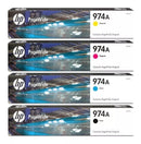 HP PACK JUEGO DE TINTAS 974A ORIGINAL L0R87AL, L0R93AL, L0R96AL, L0R90AL