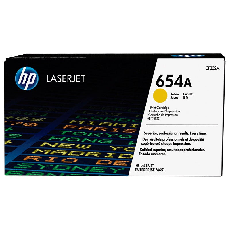 TONER HP 654A AMARILLA ORIGINAL CF332A