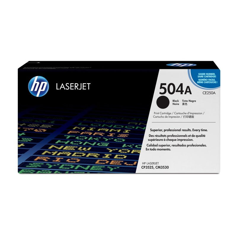 HP TONER LASERJET 504A NEGRO ORIGINAL CE250A