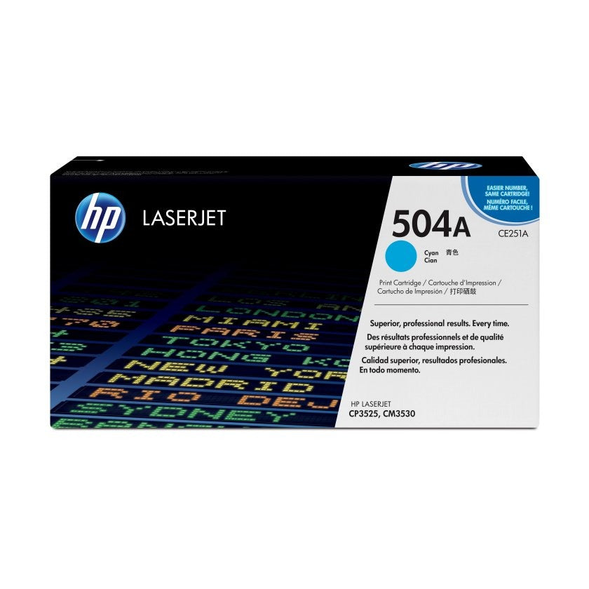 TONER HP CE251A 504A ORIGINAL