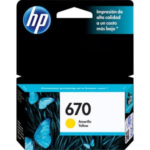 TINTA HP 670 AMARILLO ORIGINAL CZ116AL
