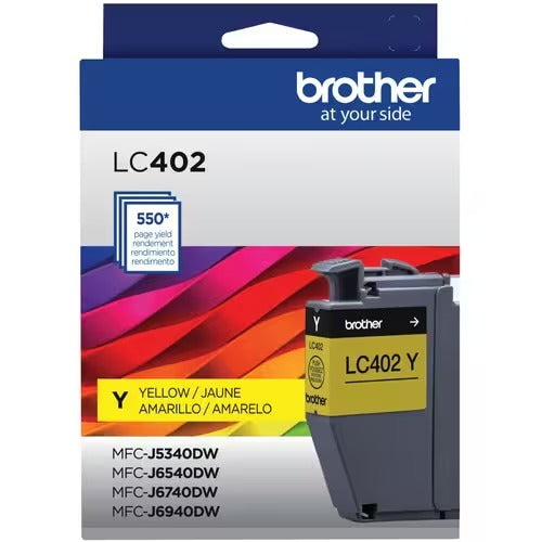 CARTUCHO BROTHER LC402 AMARILLO ORIGINAL