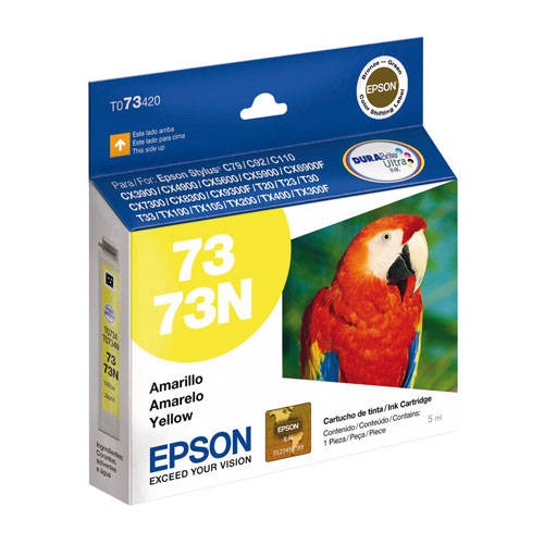 TINTA EPSON 73N TO73420 AMARILLO ORIGINAL