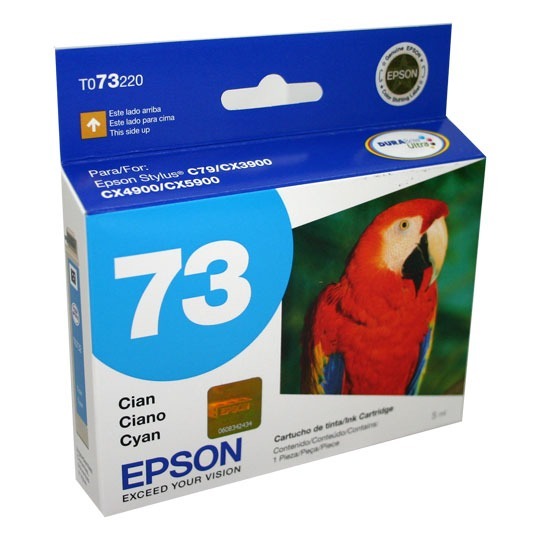 TINTA EPSON 73N TO73220 CIAN ORIGINAL