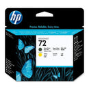CABEZAL HP  72 NEGRO MATTE/AMARILLO ORIGINAL
