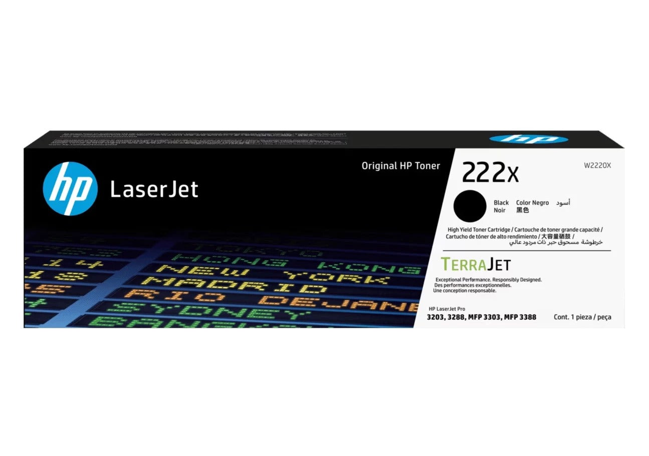 TONER HP 222X NEGRO 3.200 PGS ORIGINAL