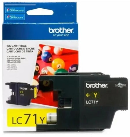 CARTUCHO LC71Y BROTHER LC71 YELLOW ORIGINAL