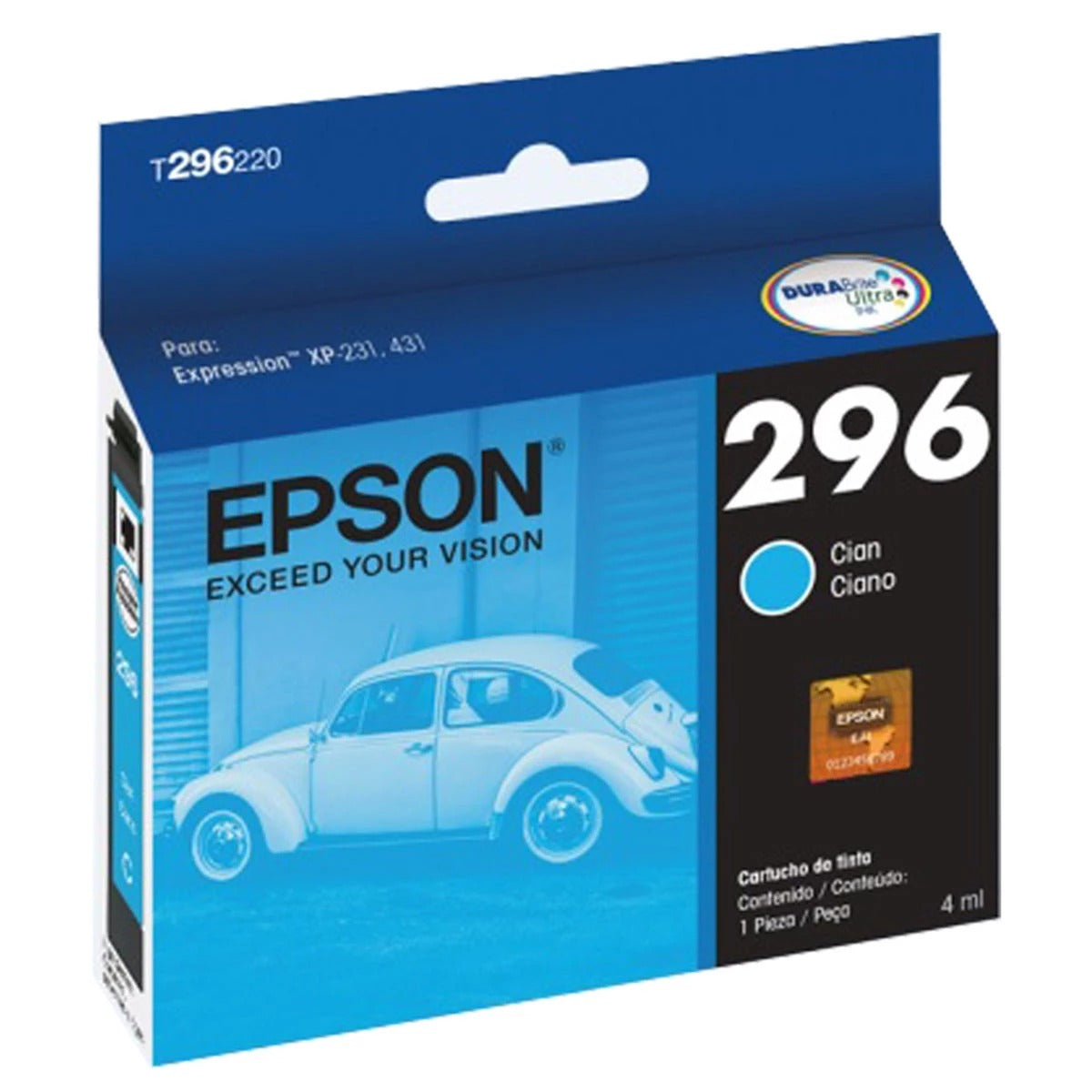 CARTUCHO EPSON 296 4ML CYAN ORIGINAL