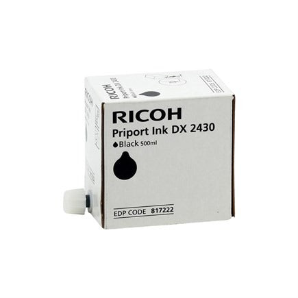 TINTA RICOH ORIGINAL DX2430 NEGRA EDP CODE  817222
