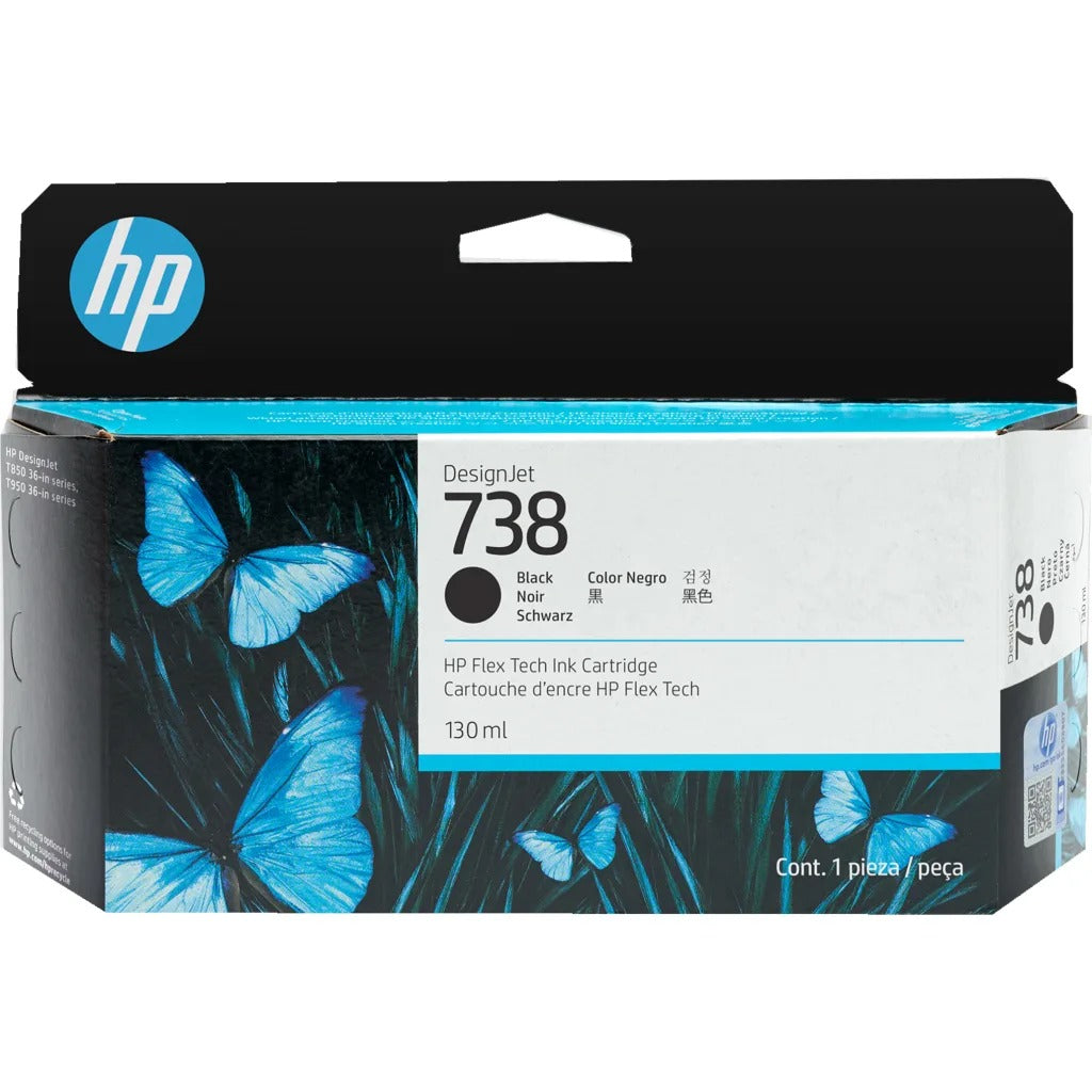 TINTA HP 738 130ML ORIGINAL NEGRO 498N4A