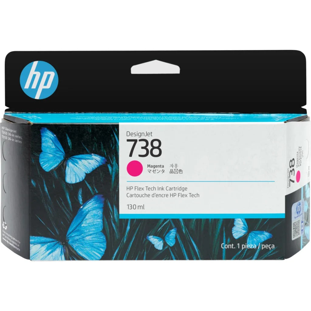 TINTA HP 738 130ML ORIGINAL MAGENTA 498N6A