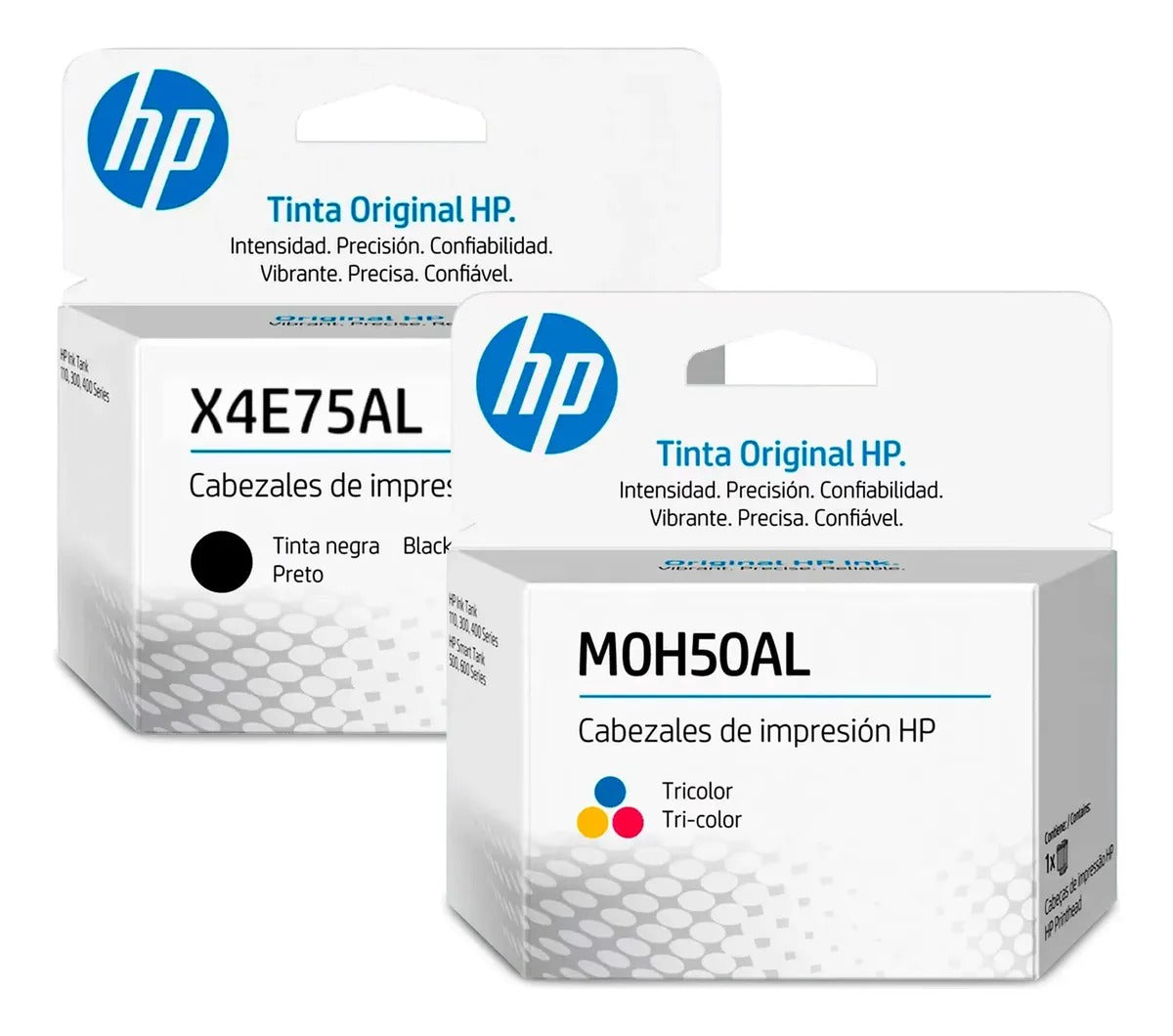 KIT CABEZALES ORIGINAL HP M0H50AL (TRICOLOR) + X4E75AL (NEGRO)