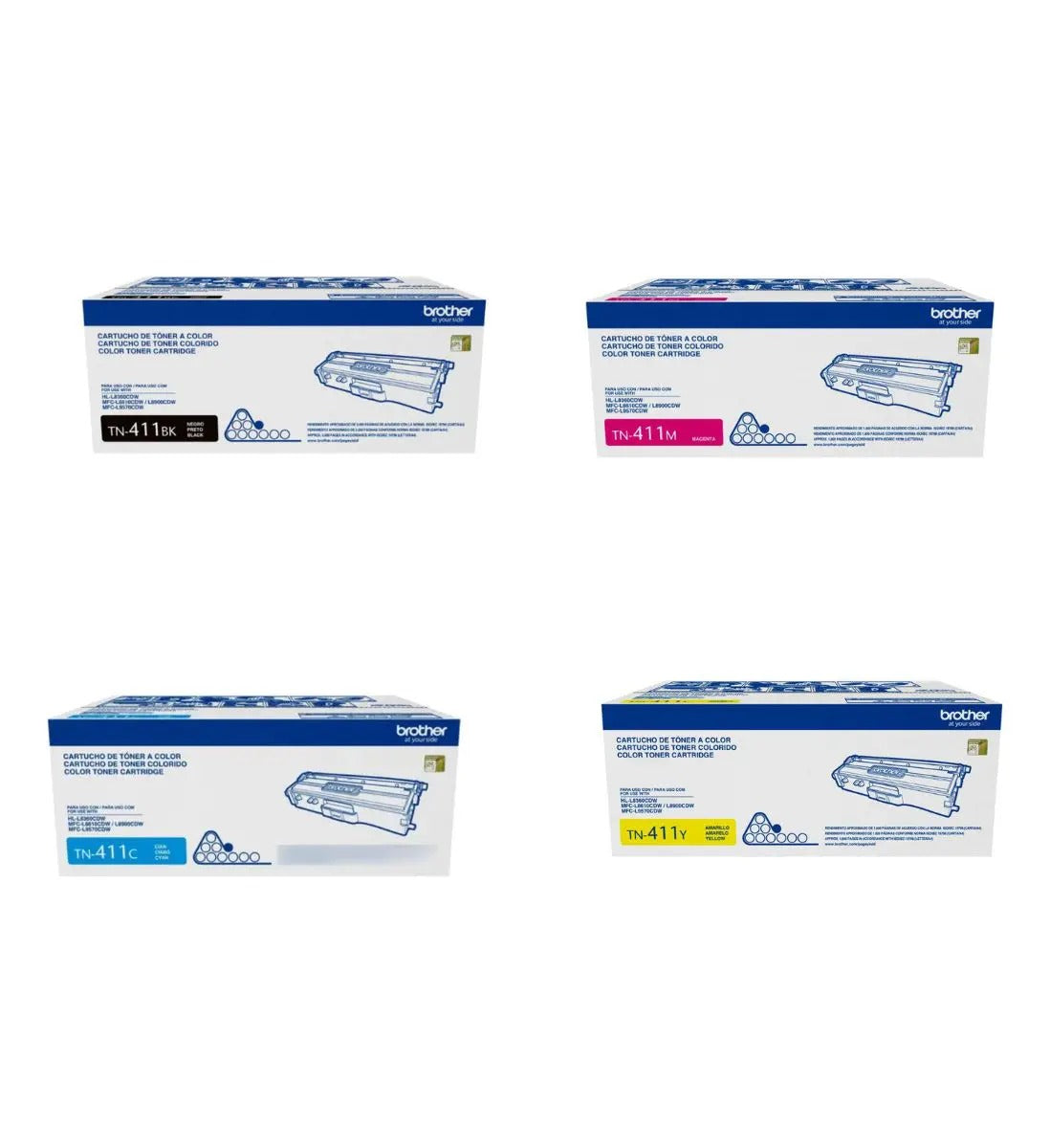 Pack toner Brother TN411 Original