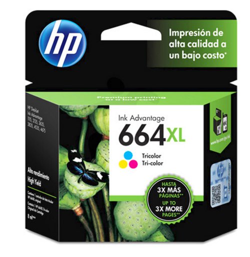 CARTUCHO HP 664XL 8ML TRICOLOR (CIAN-YELLOW-MAGENTA) ORIGINAL